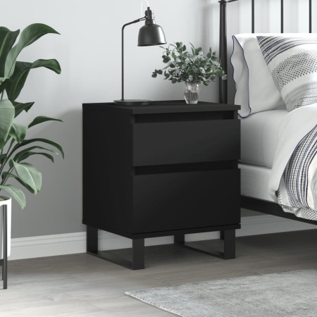Mesita de noche madera contrachapada negro 40x35x50 cm von , Nachttische - Ref: Foro24-830686, Preis: 55,25 €, Rabatt: %