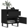 Mesita de noche madera contrachapada negro 40x35x50 cm von , Nachttische - Ref: Foro24-830686, Preis: 55,25 €, Rabatt: %