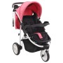 Cochecito/Silla de paseo de 3 ruedas rosa y negro | Foro24.es | Tu tienda online para hogar, jardín y más Foro24.es