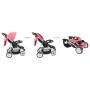 Cochecito/Silla de paseo de 3 ruedas rosa y negro | Foro24.es | Tu tienda online para hogar, jardín y más Foro24.es
