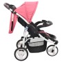 Cochecito/Silla de paseo de 3 ruedas rosa y negro | Foro24.es | Tu tienda online para hogar, jardín y más Foro24.es