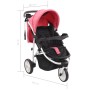 Cochecito/Silla de paseo de 3 ruedas rosa y negro | Foro24.es | Tu tienda online para hogar, jardín y más Foro24.es