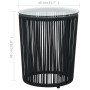 Set mesa y sillas de jardín 3 pzas y cojines ratán PE negro von , Gartensets - Ref: Foro24-48138, Preis: 221,85 €, Rabatt: %