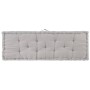Cojín para palés algodón gris 120x40x7 cm by , Cushions for chairs and sofas - Ref: Foro24-48677, Price: 38,93 €, Discount: %