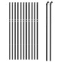 Cerca de alambre gris antracita 1,1x25 m by , fence panels - Ref: Foro24-153962, Price: 138,12 €, Discount: %