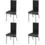 Conjunto de comedor de cinco piezas negro | Foro24.es | Tu tienda online para hogar, jardín y más Foro24.es
