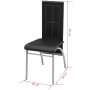 Conjunto de comedor de cinco piezas negro | Foro24.es | Tu tienda online para hogar, jardín y más Foro24.es