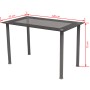 Conjunto de comedor de cinco piezas negro | Foro24.es | Tu tienda online para hogar, jardín y más Foro24.es