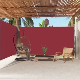 Red retractable side awning 200x600 cm by vidaXL, Umbrellas - Ref: Foro24-318011, Price: 108,71 €, Discount: %