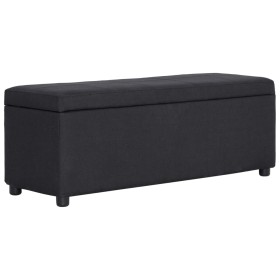 Banco con espacio de almacenaje 116 cm poliéster negro von , Bänke für Hallen und Lager - Ref: Foro24-281323, Preis: 171,42 €...