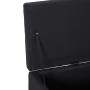 Banco con espacio de almacenaje 116 cm poliéster negro by , Benches for halls and storage - Ref: Foro24-281323, Price: 171,42...