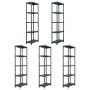 Estantería de plástico 5 unidades 125 kg 60x30x180 cm negro von , Industrieregale - Ref: Foro24-276258, Preis: 212,71 €, Raba...