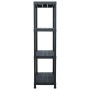 Estantería de plástico 2 unidades 60x30x138 cm negro de , Estanterías industriales - Ref: Foro24-276251, Precio: 71,38 €, Des...