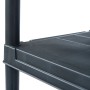 Estantería de plástico 2 unidades 60x30x138 cm negro de , Estanterías industriales - Ref: Foro24-276251, Precio: 71,38 €, Des...