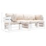 Sofás de jardín de palets 2 unidades cojines arena madera pino von , Outdoor-Sofas - Ref: Foro24-277384, Preis: 287,00 €, Rab...