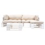 Muebles de jardín de palés cojines arena madera verde 4 uds de , Conjuntos de jardín - Ref: Foro24-277392, Precio: 401,03 €, ...