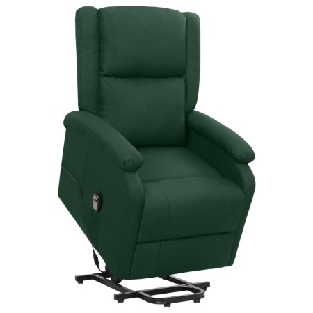 Sillón elevable tela verde oscuro by , Armchairs - Ref: Foro24-329705, Price: 360,63 €, Discount: %