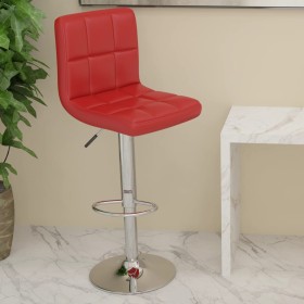 Taburete de cocina de cuero sintético color vino tinto by , Kitchen stools - Ref: Foro24-334225, Price: 74,26 €, Discount: %