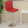 Taburete de cocina de cuero sintético color vino tinto by , Kitchen stools - Ref: Foro24-334225, Price: 74,26 €, Discount: %