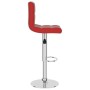 Taburete de cocina de cuero sintético color vino tinto by , Kitchen stools - Ref: Foro24-334225, Price: 74,26 €, Discount: %
