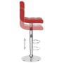 Taburete de cocina de cuero sintético color vino tinto by , Kitchen stools - Ref: Foro24-334225, Price: 74,26 €, Discount: %