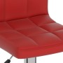 Taburete de cocina de cuero sintético color vino tinto by , Kitchen stools - Ref: Foro24-334225, Price: 74,26 €, Discount: %