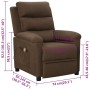 Sillón de masaje eléctrico tela marrón | Foro24.es | Tu tienda online para hogar, jardín y más Foro24.es