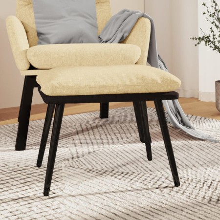 Reposapiés tela y cuero sintético color crema 45x29,5x35 cm | Foro24.es | Tu tienda online para hogar, jardín y más Foro24.es