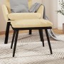 Reposapiés tela y cuero sintético color crema 45x29,5x35 cm | Foro24.es | Tu tienda online para hogar, jardín y más Foro24.es