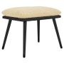 Reposapiés tela y cuero sintético color crema 45x29,5x35 cm | Foro24.es | Tu tienda online para hogar, jardín y más Foro24.es