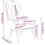Sillón de relax de terciopelo gris claro | Foro24.es | Tu tienda online para hogar, jardín y más Foro24.es