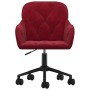 Silla de oficina giratoria de terciopelo rojo tinto by , Office chairs - Ref: Foro24-344872, Price: 96,84 €, Discount: %