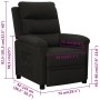 Sillón reclinable de tela negro | Foro24.es | Tu tienda online para hogar, jardín y más Foro24.es