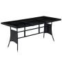 Set comedor de jardín 9 piezas y cojines ratán sintético negro by , Garden sets - Ref: Foro24-42538, Price: 1,00 €, Discount: %