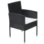 Set comedor de jardín 9 piezas y cojines ratán sintético negro by , Garden sets - Ref: Foro24-42538, Price: 1,00 €, Discount: %