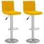 Taburetes de cocina 2 unidades terciopelo amarillo mostaza by , Kitchen stools - Ref: Foro24-333694, Price: 133,54 €, Discoun...