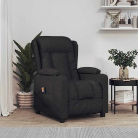 Sillón de masaje de tela negro by , Electric massage chairs - Ref: Foro24-339060, Price: 280,62 €, Discount: %