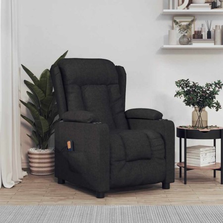 Sillón de masaje de tela negro de , Sillones de masaje eléctricos - Ref: Foro24-339060, Precio: 280,62 €, Descuento: %