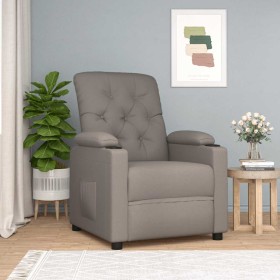 Sillón reclinable de tela gris taupe de , Sillones - Ref: Foro24-339110, Precio: 203,66 €, Descuento: %