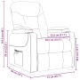 Sillón de masaje eléctrico tela marrón oscuro by , Electric massage chairs - Ref: Foro24-339097, Price: 258,54 €, Discount: %