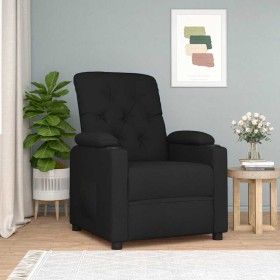 Sillón reclinable de tela negro de , Sillones - Ref: Foro24-339104, Precio: 208,33 €, Descuento: %