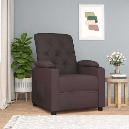 Sillón reclinable de tela marrón by , Armchairs - Ref: Foro24-339106, Price: 203,64 €, Discount: %