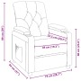 Sillón reclinable de tela marrón by , Armchairs - Ref: Foro24-339106, Price: 203,64 €, Discount: %