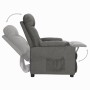 Sillón reclinable de tela gris oscuro by , Armchairs - Ref: Foro24-339083, Price: 183,22 €, Discount: %