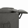 Sillón reclinable de tela gris oscuro by , Armchairs - Ref: Foro24-339083, Price: 183,22 €, Discount: %