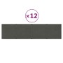 Paneles de pared 12 uds terciopelo gris oscuro 60x15 cm 1,08 m² von , Wandverkleidung - Ref: Foro24-344064, Preis: 29,35 €, R...
