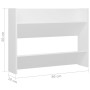 Zapatero de pared madera contrachapada blanco 80x18x60 cm von , Schuhregale und Schuhorganisatoren - Ref: Foro24-806741, Prei...