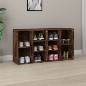 Banco zapatero madera contrachapada roble ahumado 103x30x54,5cm von , Schuhregale und Schuhorganisatoren - Ref: Foro24-826369...