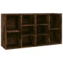 Banco zapatero madera contrachapada roble ahumado 103x30x54,5cm de , Zapateros y organizadores de calzado - Ref: Foro24-82636...