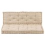 Cojines para muebles de palets 2 unidades algodón beige by , Cushions for chairs and sofas - Ref: Foro24-3053637, Price: 139,...